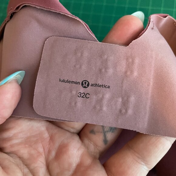 Lululemon Women 32C Misty Merlot Pink Like Nothing Sports Bra Wireless No Pads - Picture 6 of 6